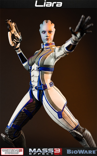 Illustration for article titled Mass Effect Statue Captures Liara's Most Endearing Qualities